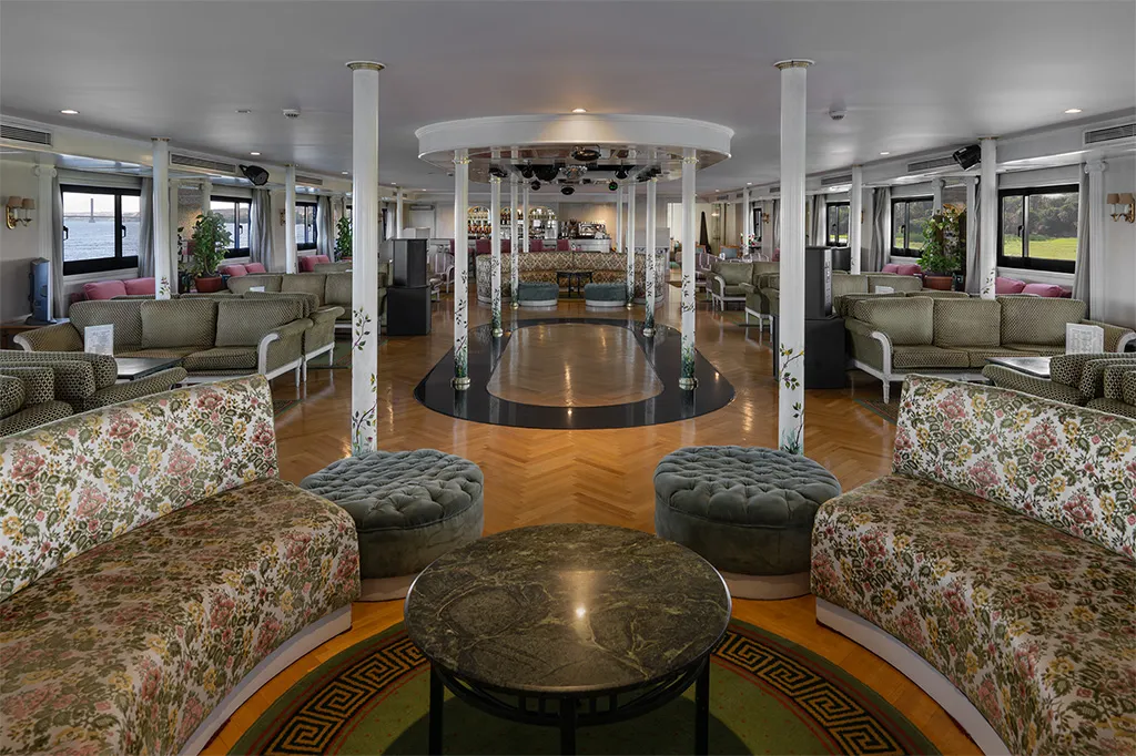 Lounge aboard the MS Tarot Nile Cruise Nile cruise
